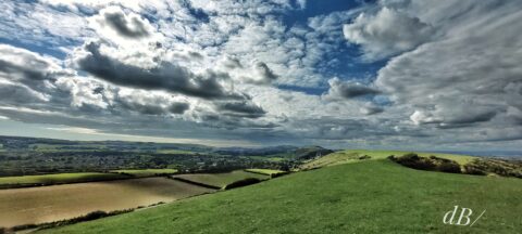 View from North Hill, Corfe