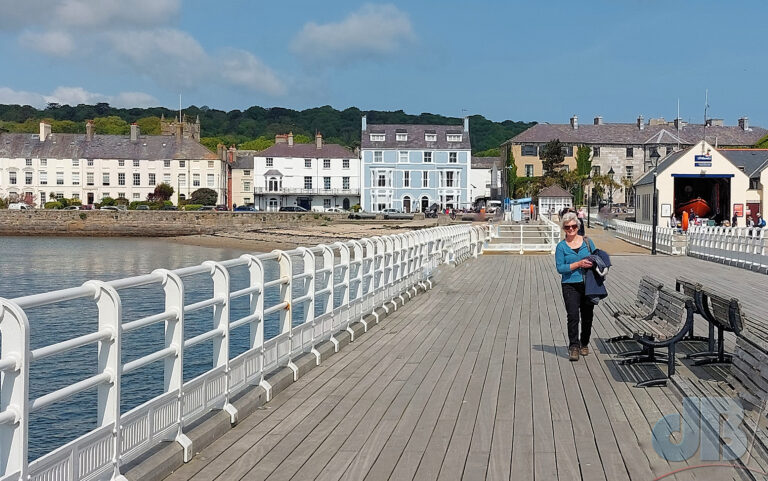 Mrs Sciencebase on Beaumaris Pier