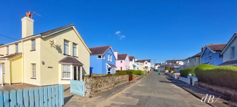 Mrs Sciencebase running up Harrison Drive, Rhosneigr