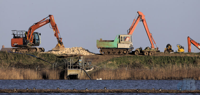 Maintenance at the nature reserve, RSPB Titchwell