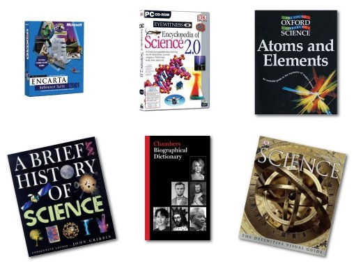 A small selection of the books and multimedia to which I have contributed during more than three decades in science communication