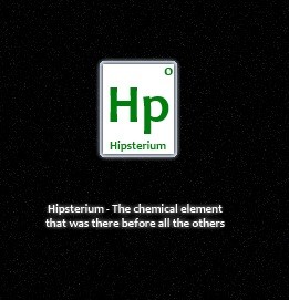 hipsterium-chemical-element