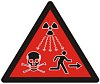 Ionizing radiation warning sign