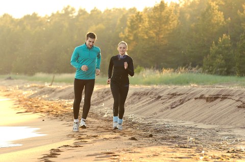 Jogging couple image via Shutterstock